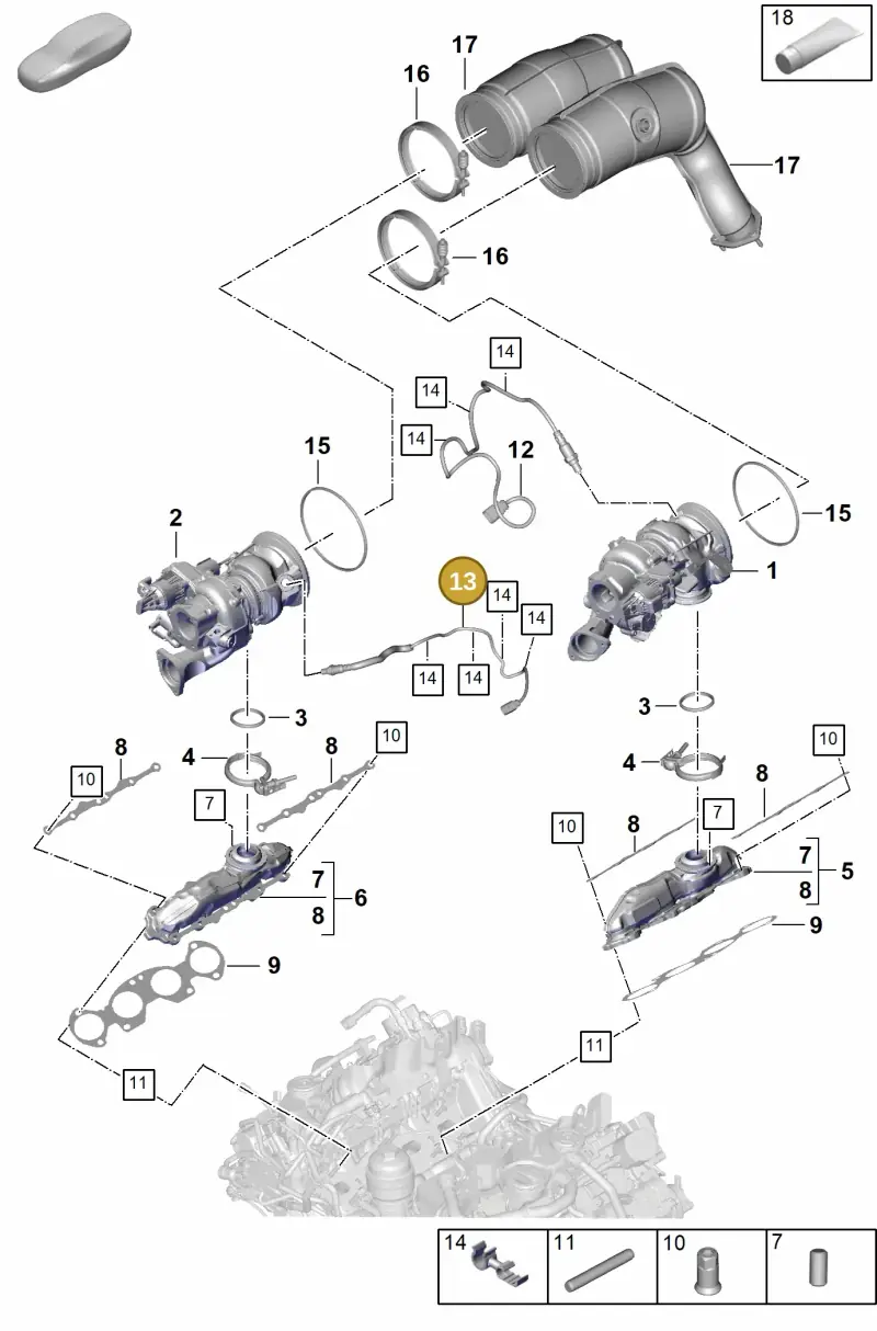 PAB906265S Porsche Lambda Probe