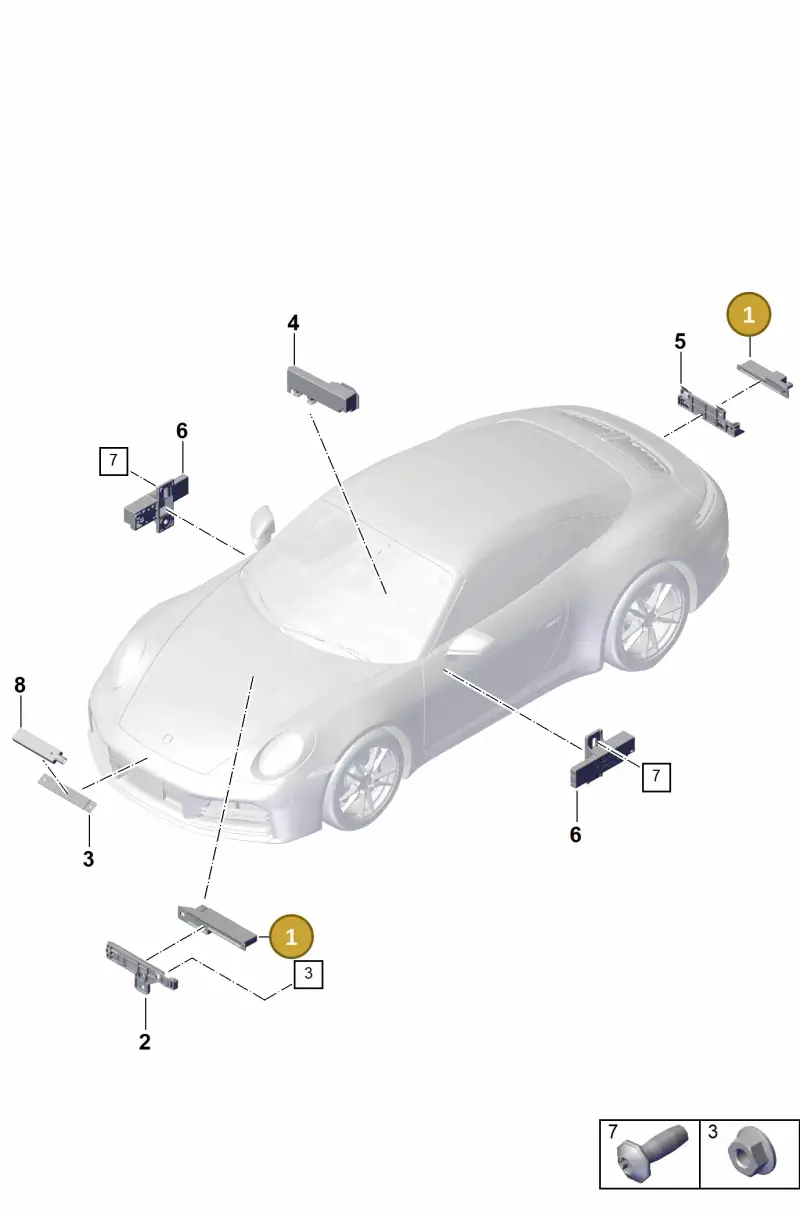 PAB90724700 Porsche Aerial
