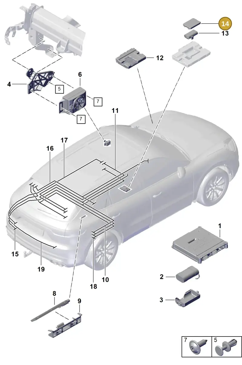 PAB907318 Porsche Cover for Battery