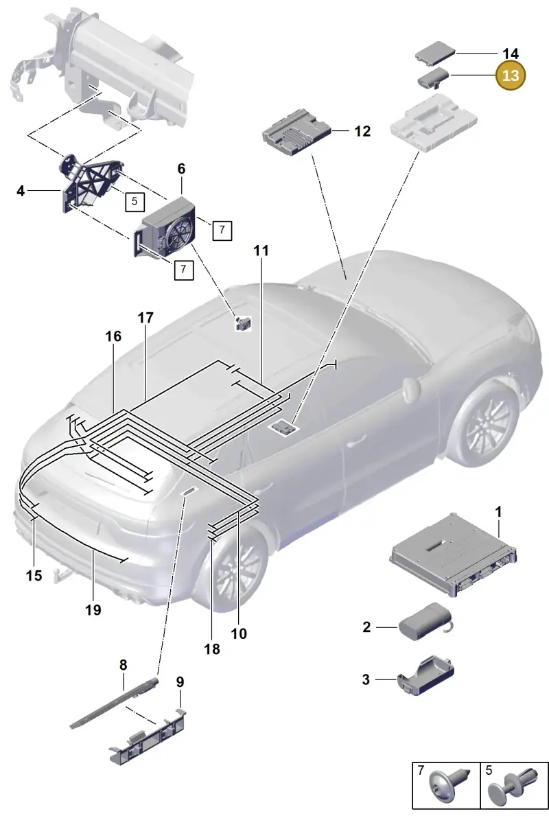 PAB907486 Porsche Battery for Emergency Supply