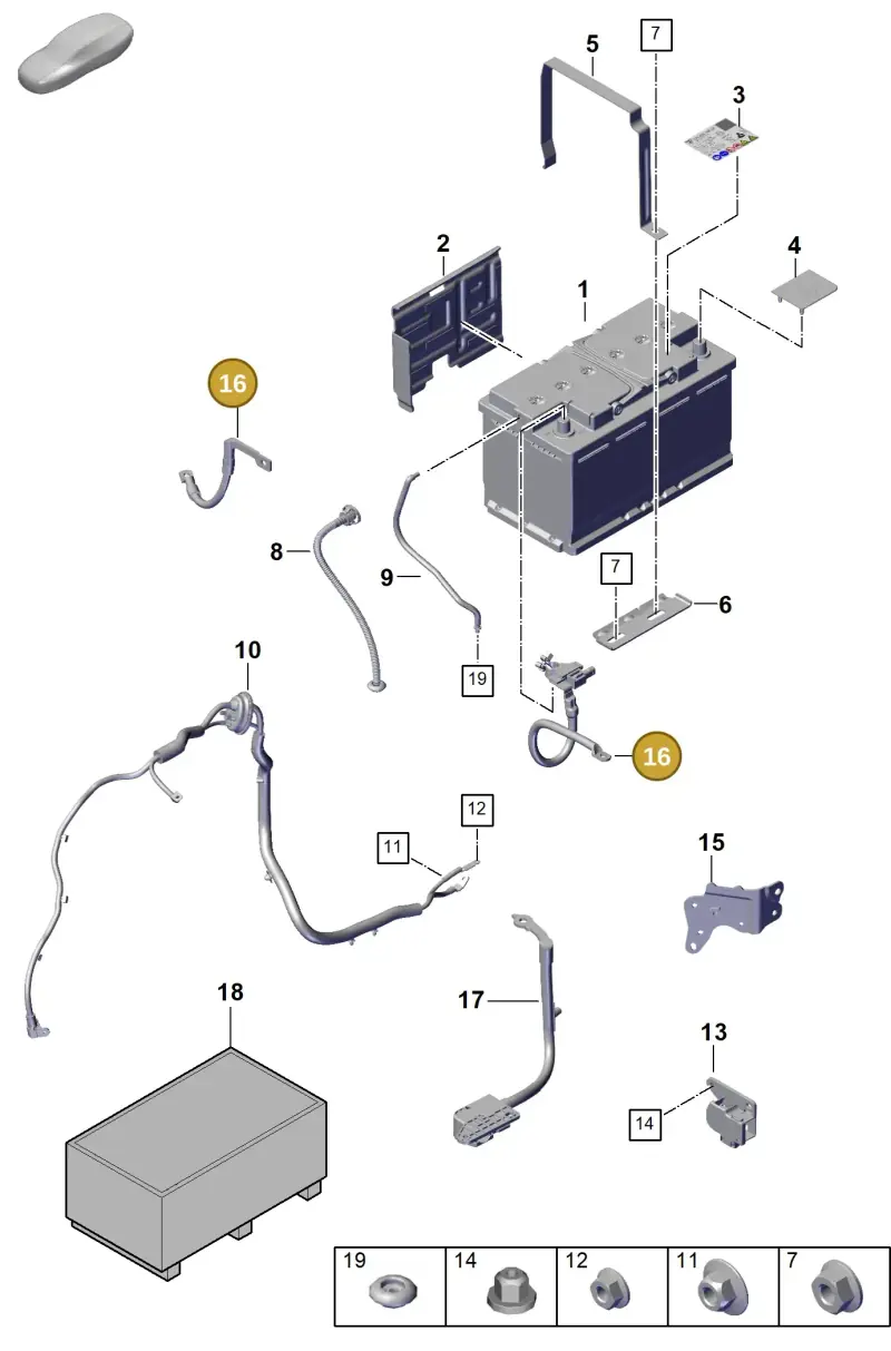 PAB915181B Porsche Control Unit for Battery Monitoring