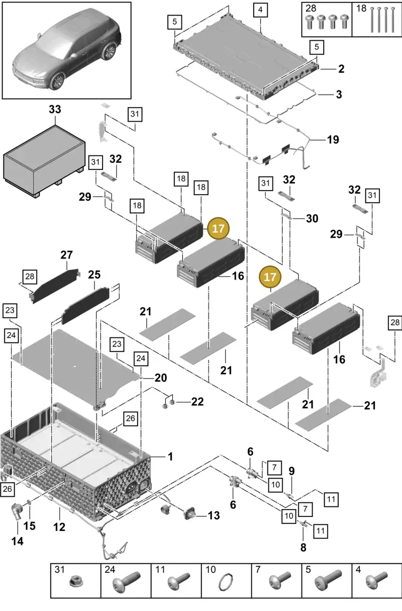 PAB915591H Porsche Battery Module