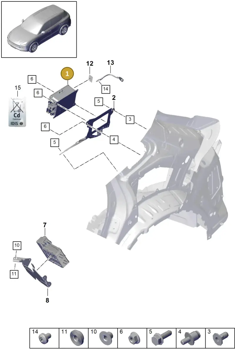 PAB915681A Porsche Charger for High-Voltage Battery