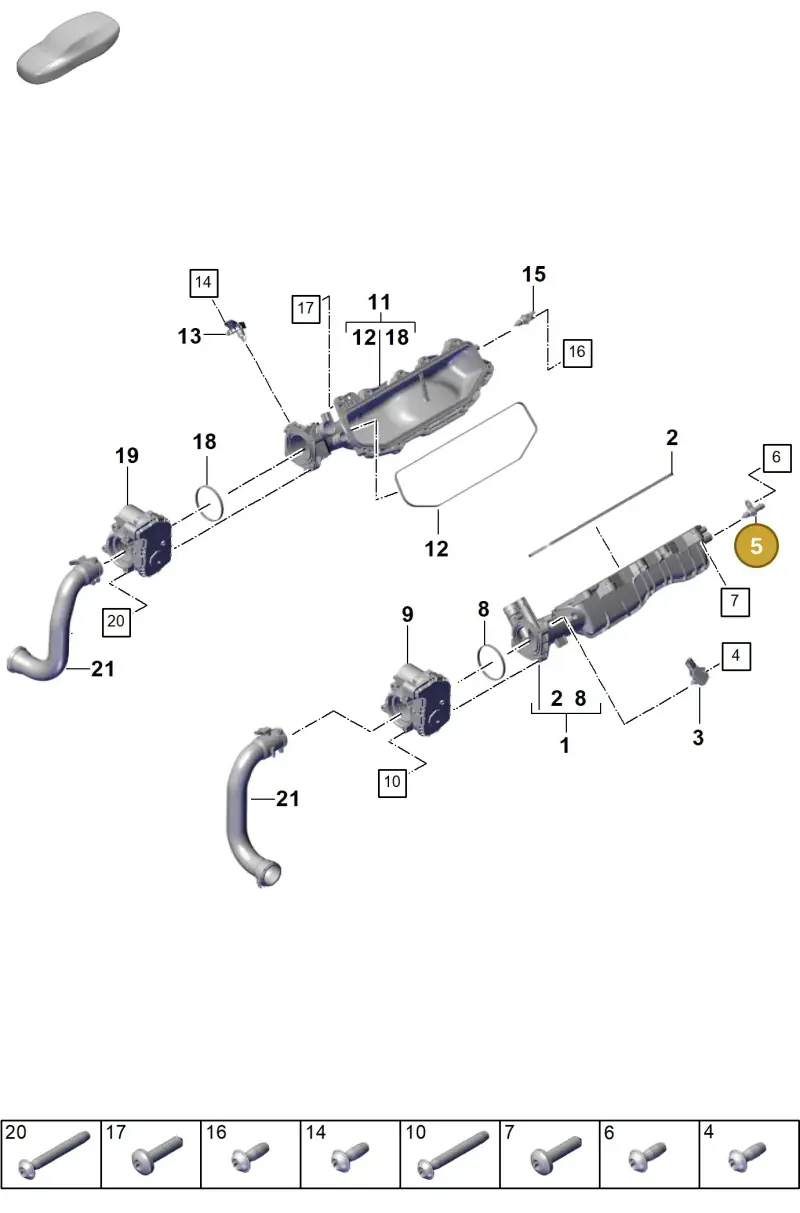 PAB919501A Porsche Temperature Sensor
