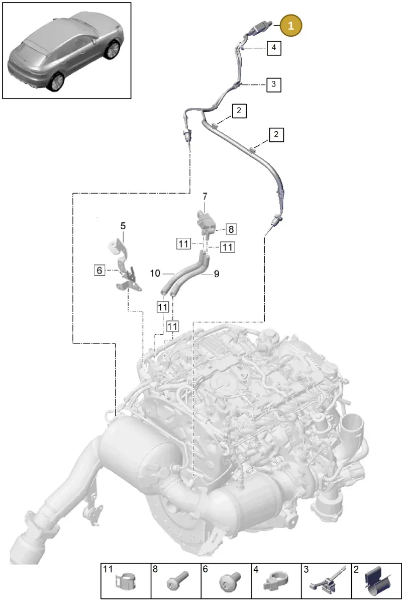 PAB919519 Porsche Temperature Sensor