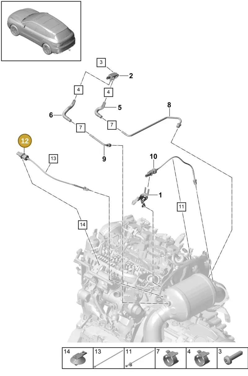 PAB919529G Porsche Exhaust Gas Temperature Sender