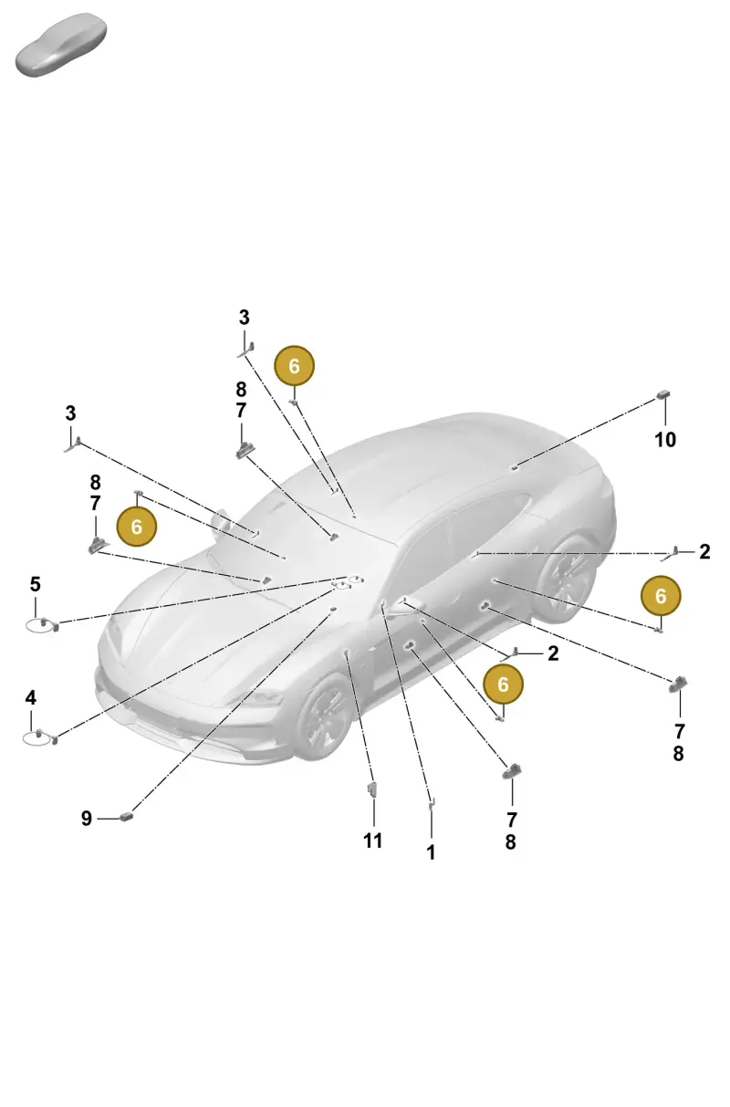 PAB947411A Porsche LED Light