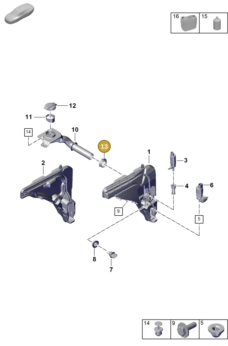 PAB95547900 Porsche Grommet