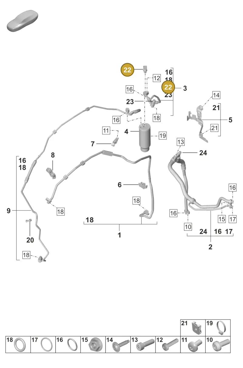 PAB959126 Porsche Pressure Sensor