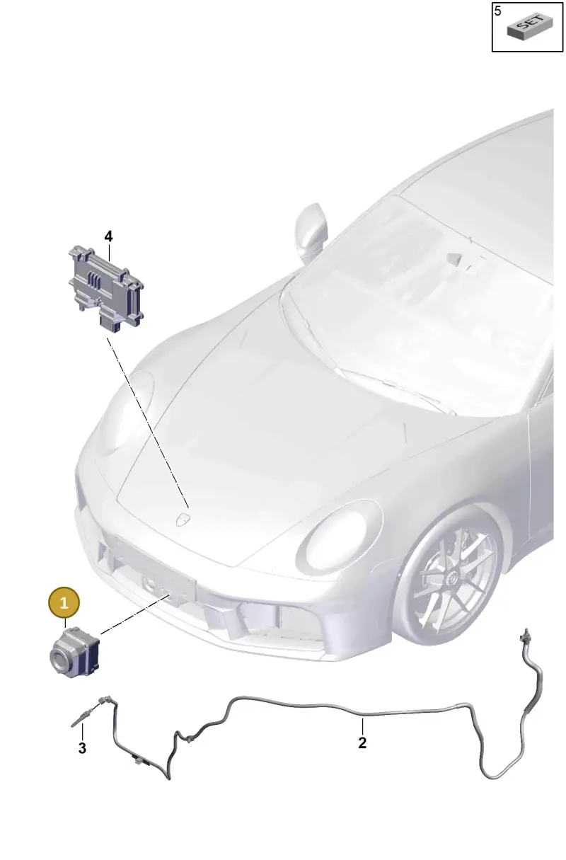 PAB980552A Porsche Camera for Night-Vision System