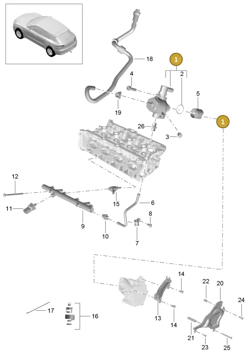 PAC127027 Porsche Fuel Pump