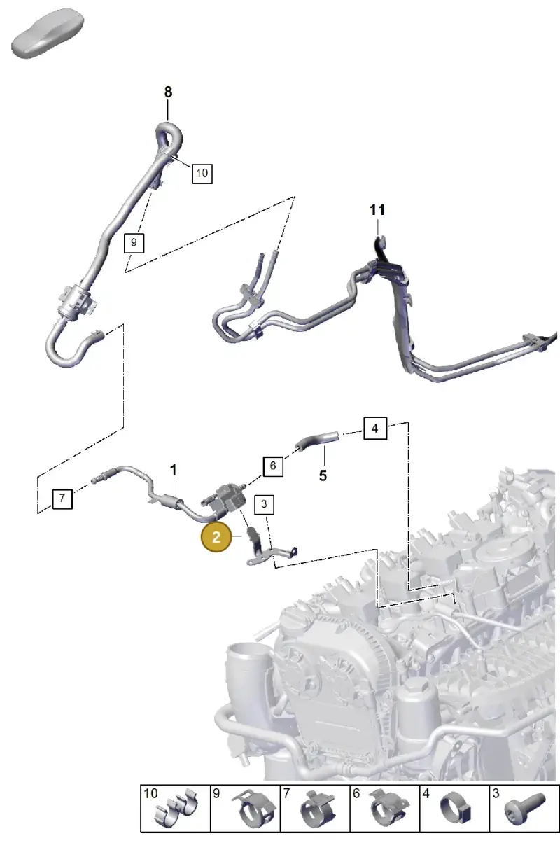 PAC133519 Porsche Bracket for AKF Valve