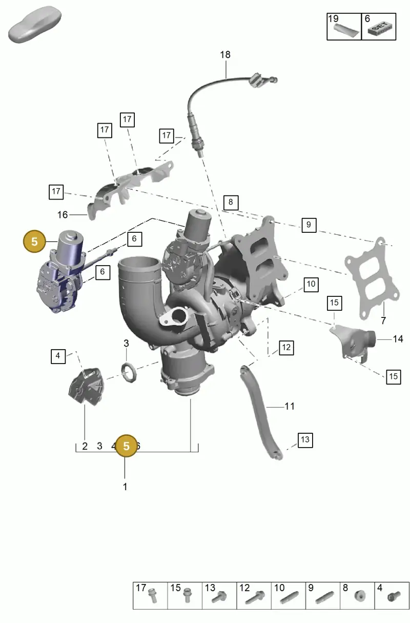 PAC145614 Porsche Servomotor