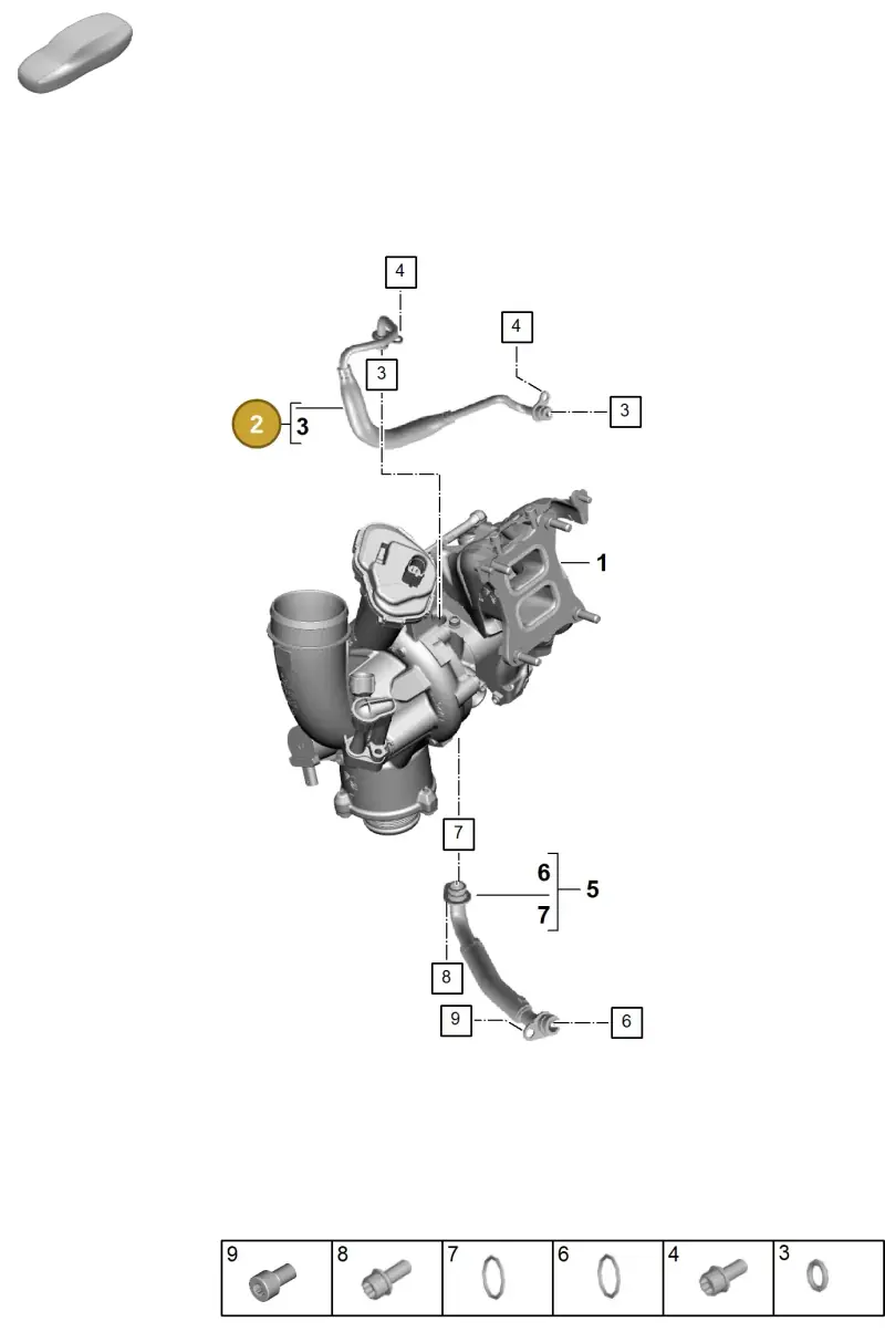 PAC145778 Porsche Oil Pipe