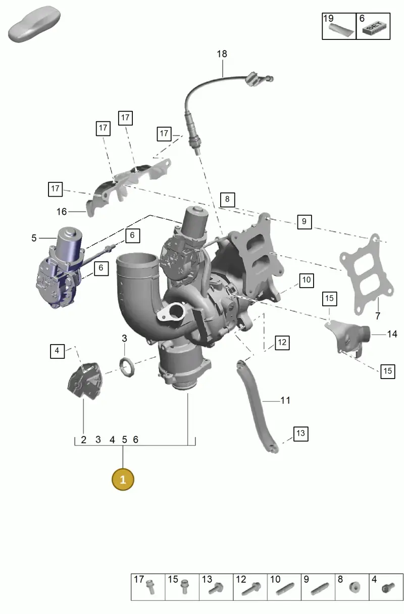 PAC145874 Porsche Turbochar