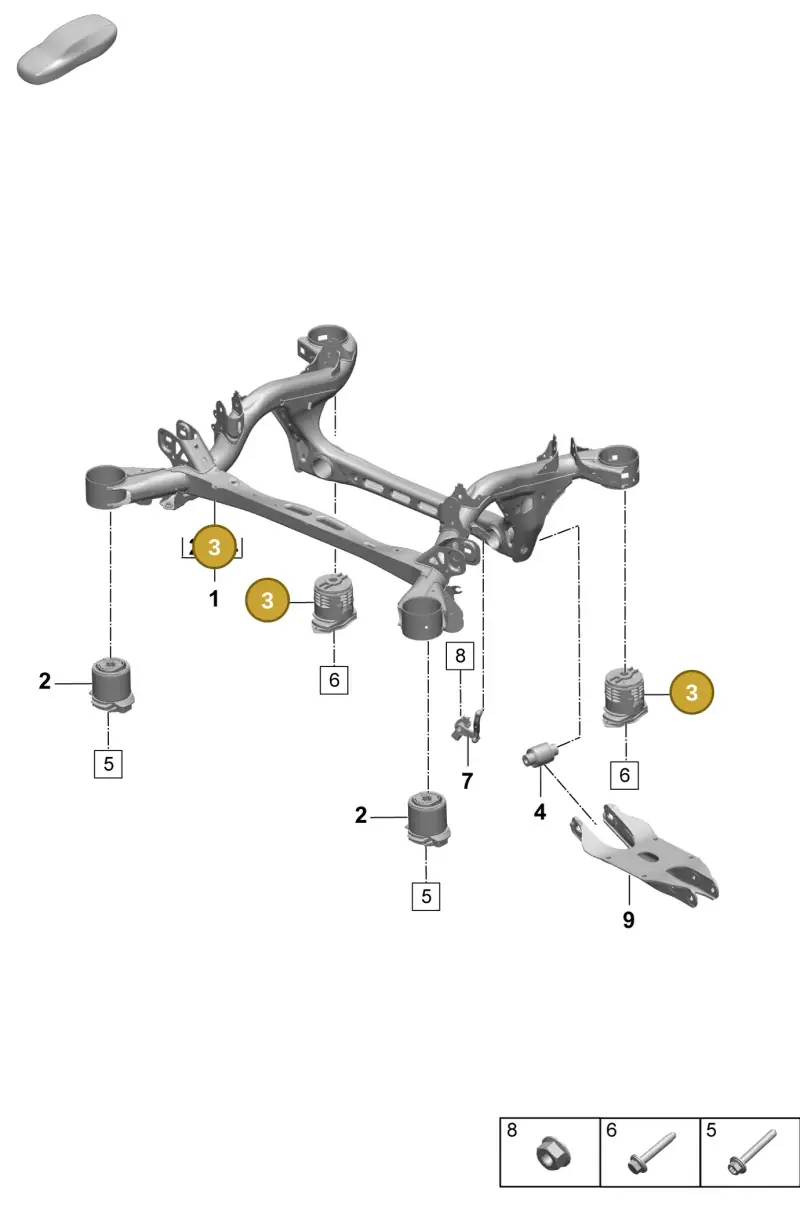 PAC505383B Porsche Hydro-Mounting