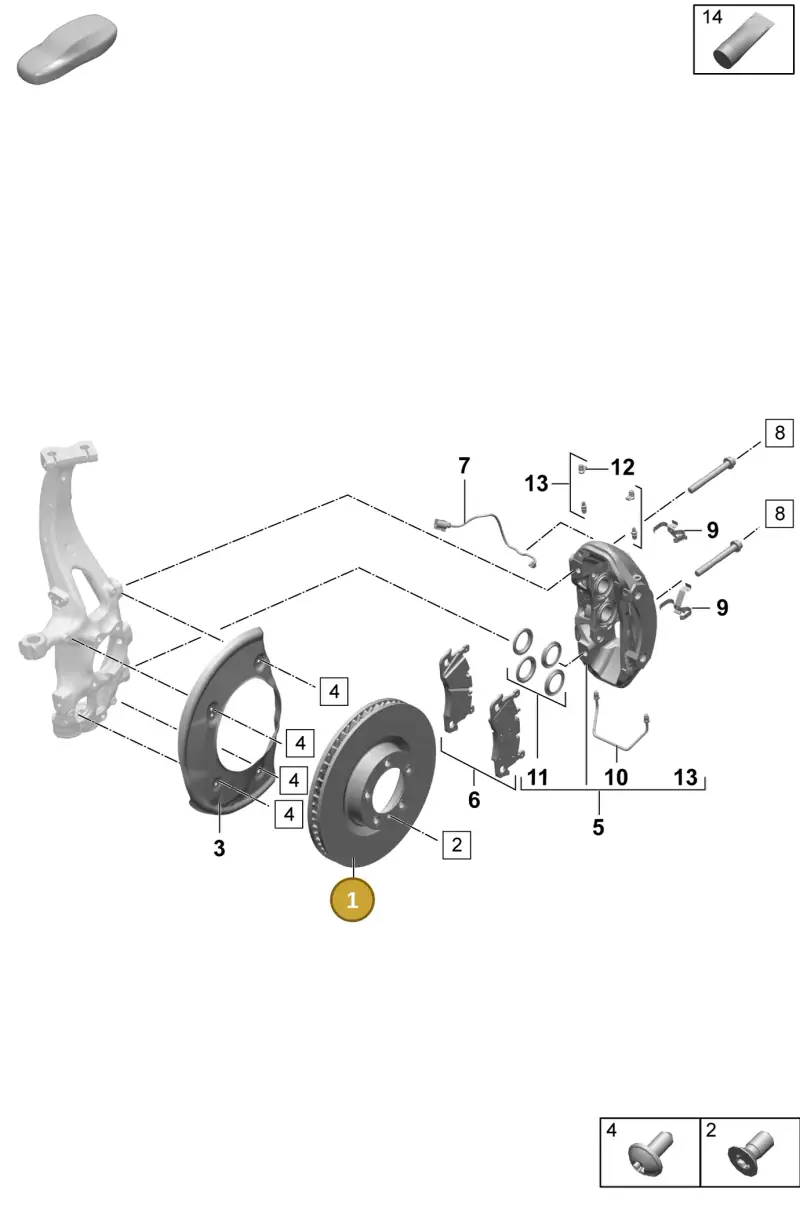 PAC615301A Porsche Brake Disc