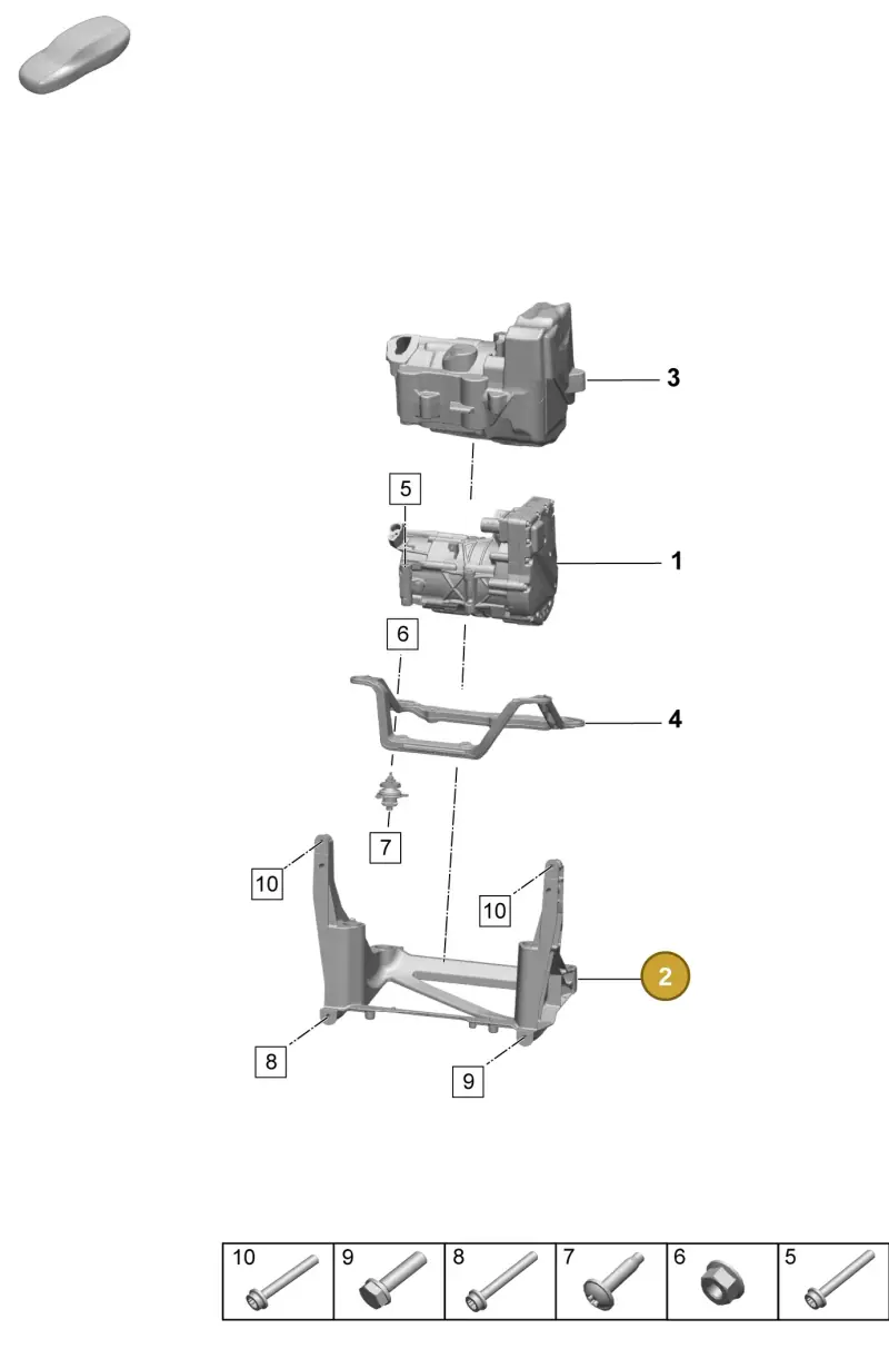 PAC816087 Porsche Bracket