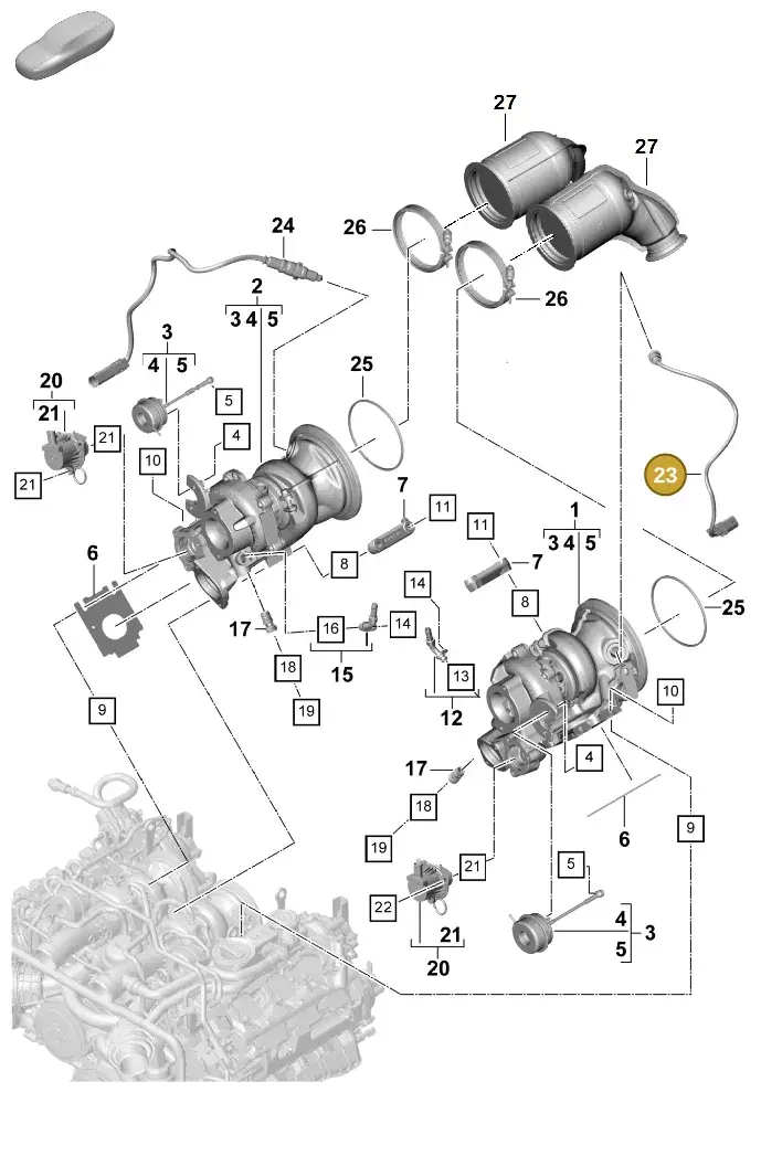 PAC906265A Porsche Lambda Probe