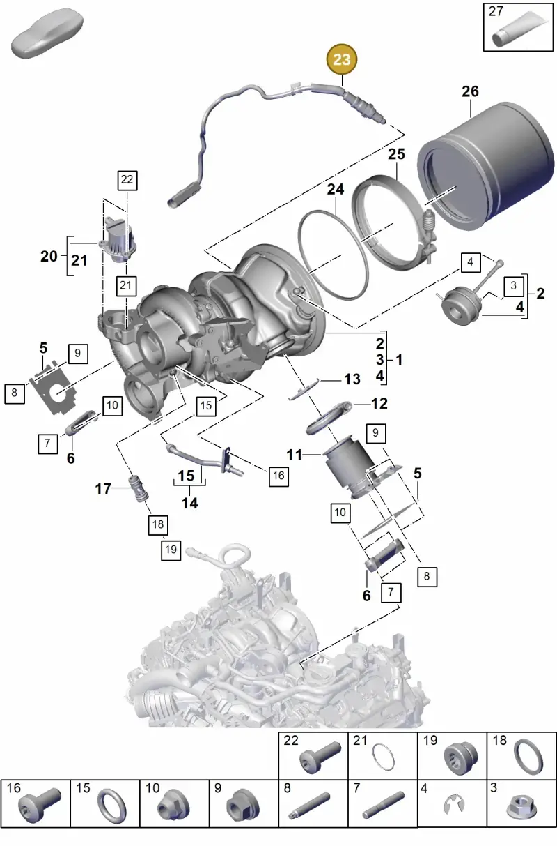 PAC906265B Porsche Lambda Probe