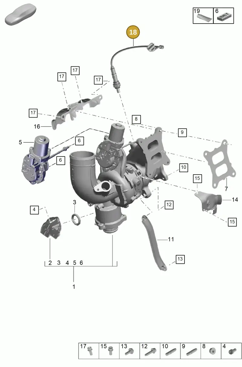 PAC906265 Porsche Lambda Probe