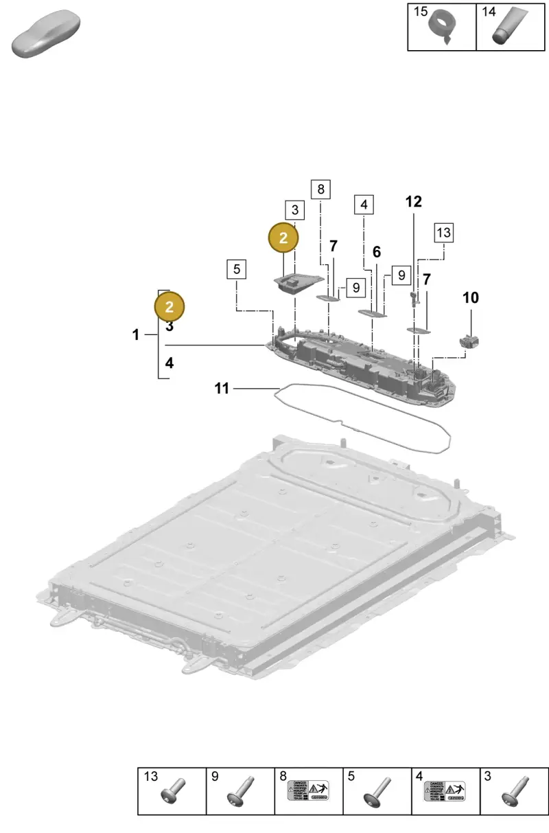 PAC915234D Porsche Control Unit for Battery Monitoring