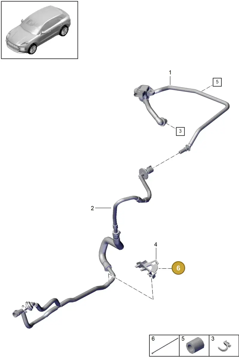 PAC971950 Porsche Cable Ties