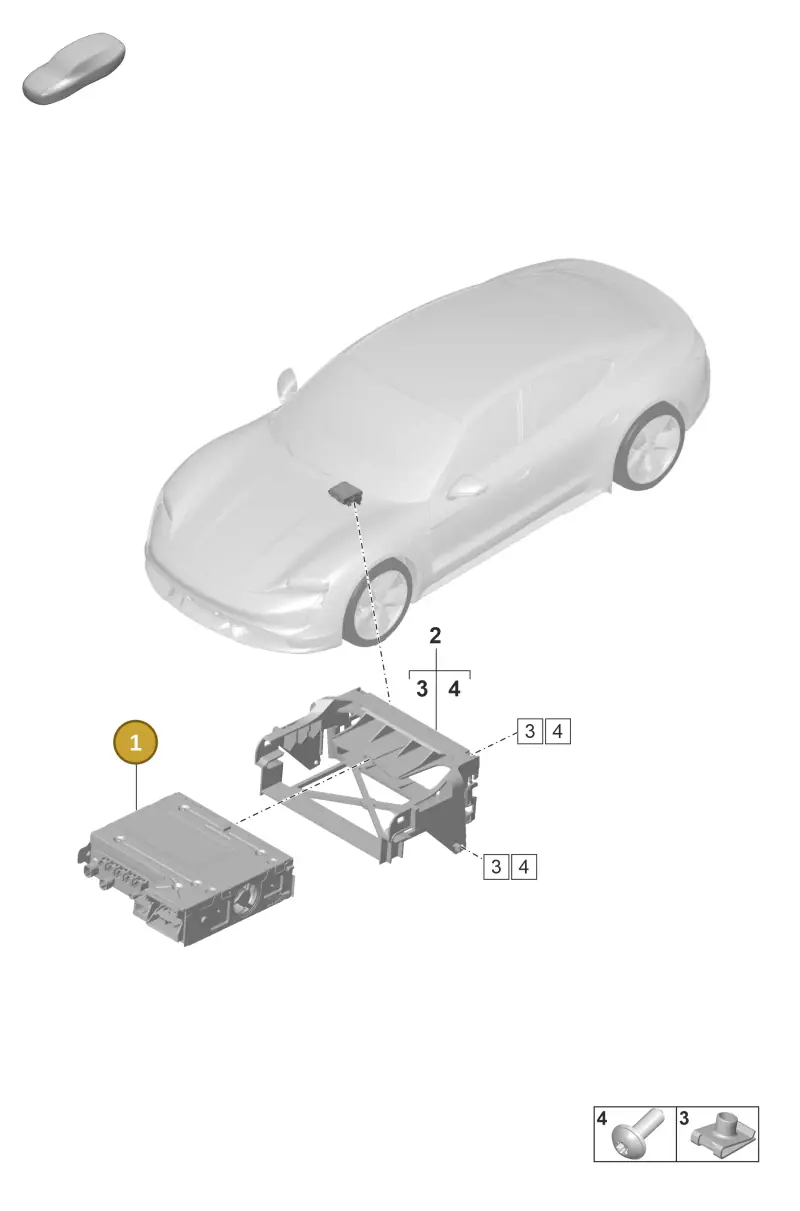 PAD035878X Porsche Central Computer