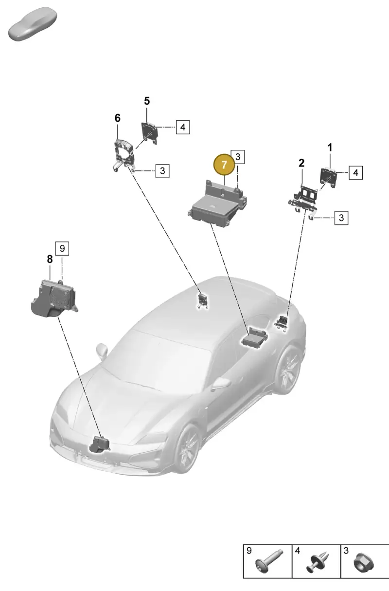 PAD035915A Porsche Speaker Box