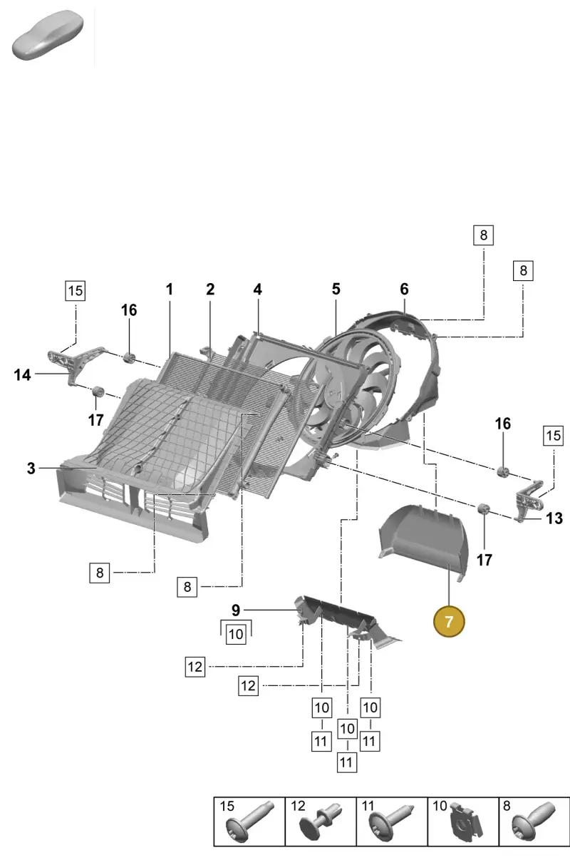 PAD121293 Porsche Air Guide