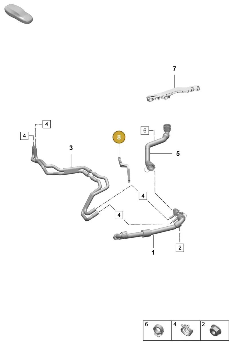PAD121522A Porsche Bracket
