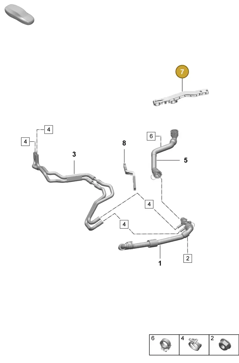 PAD121522B Porsche Bracket
