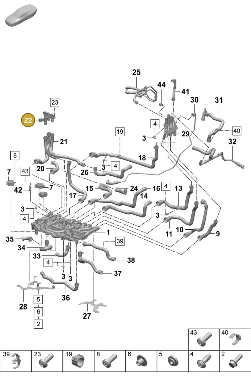PAD121703A Porsche Bracket