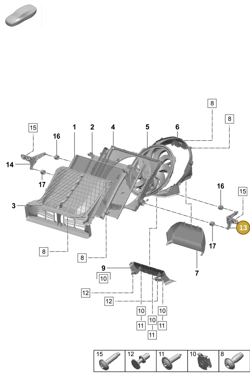 PAD121703 Porsche Bracket