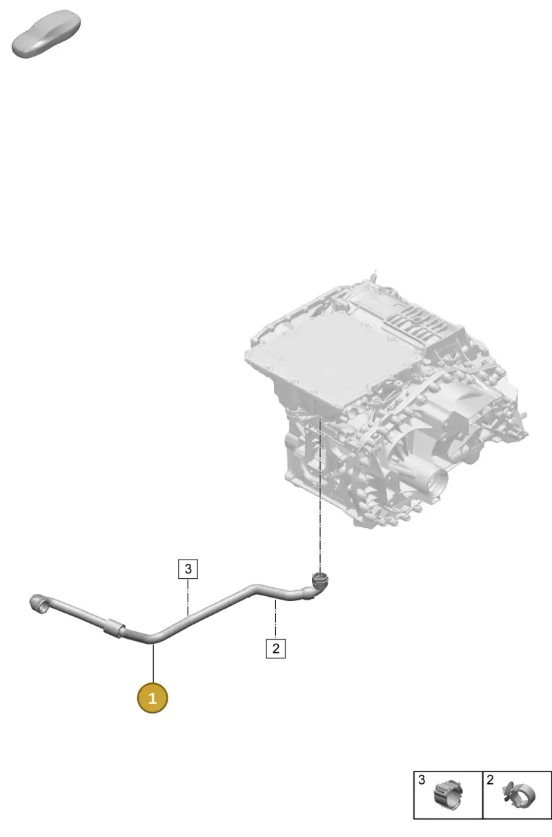 PAD122157 Porsche Coolant Hose
