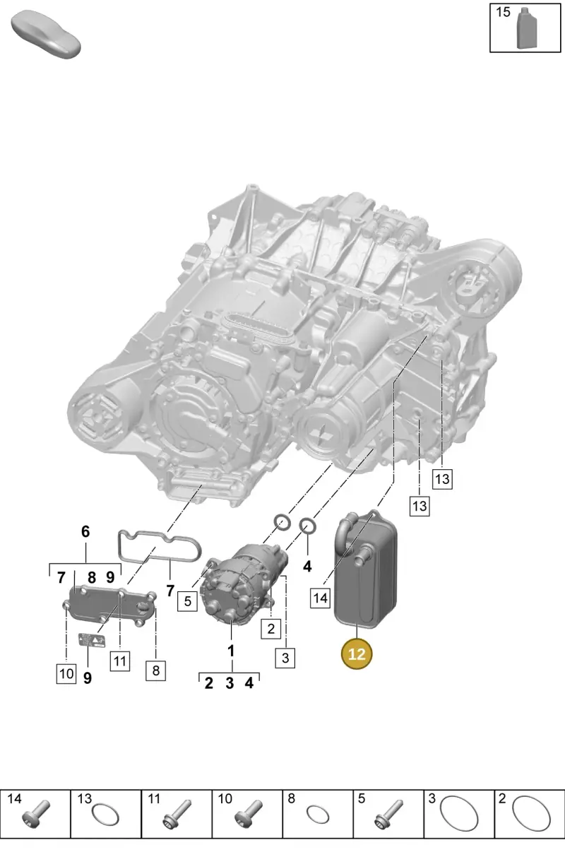 PAD317021 Porsche Oil Cooler