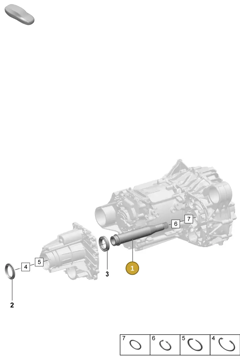 PAD409353A Porsche Stub Shaft