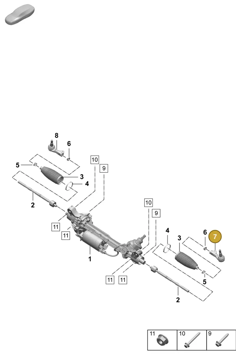 PAD423811 Porsche Tie Rod End