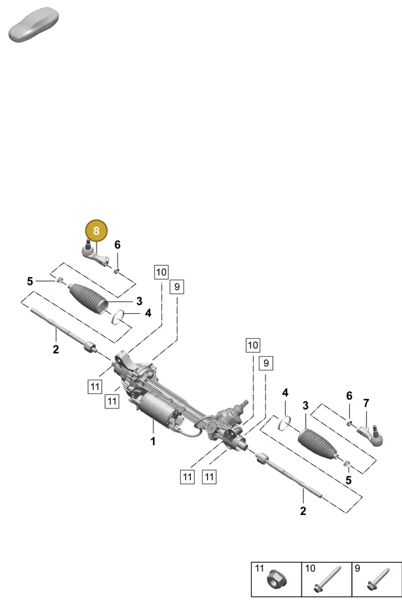 PAD423812 Porsche Tie Rod End