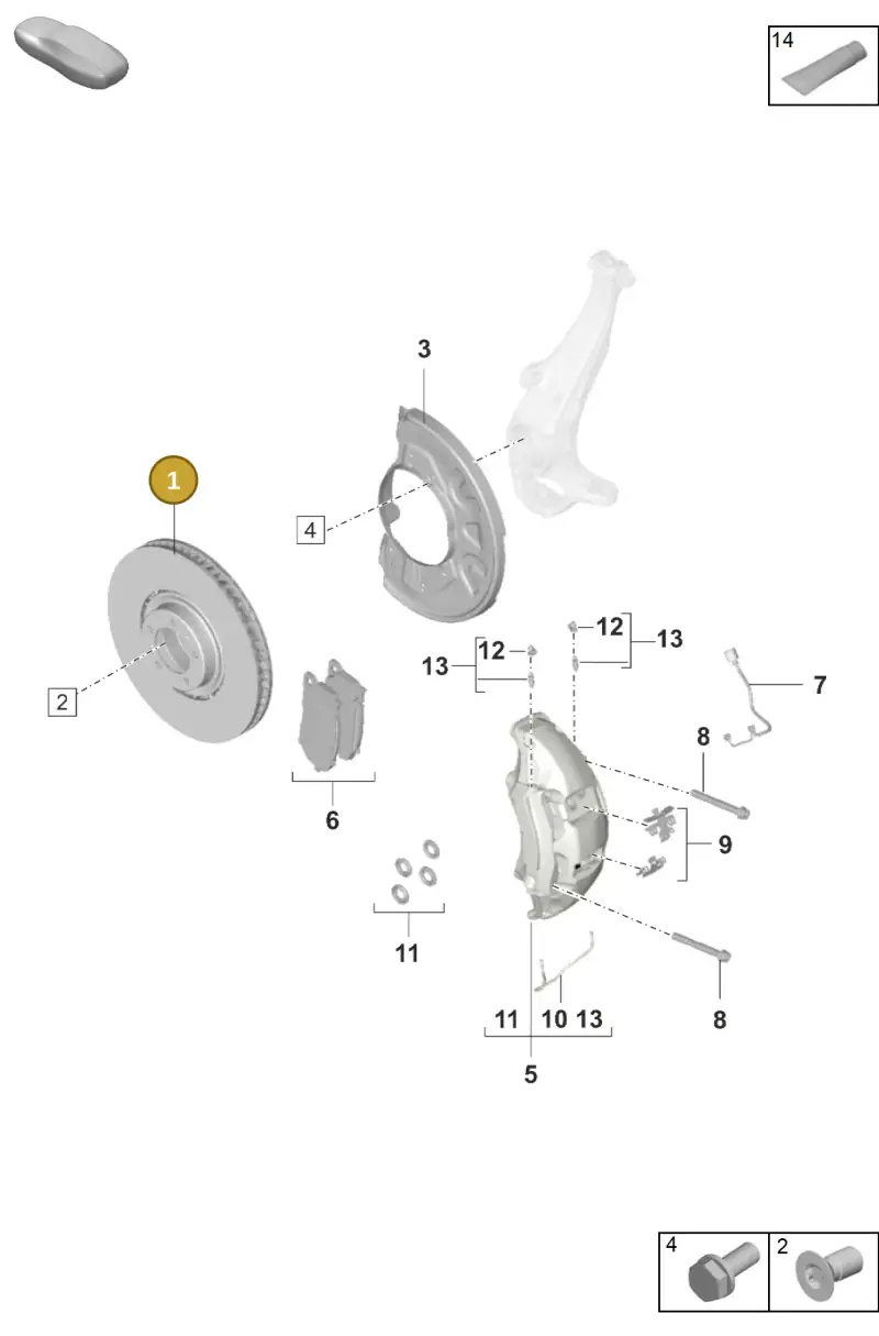 PAD615302 Porsche Brake Disc
