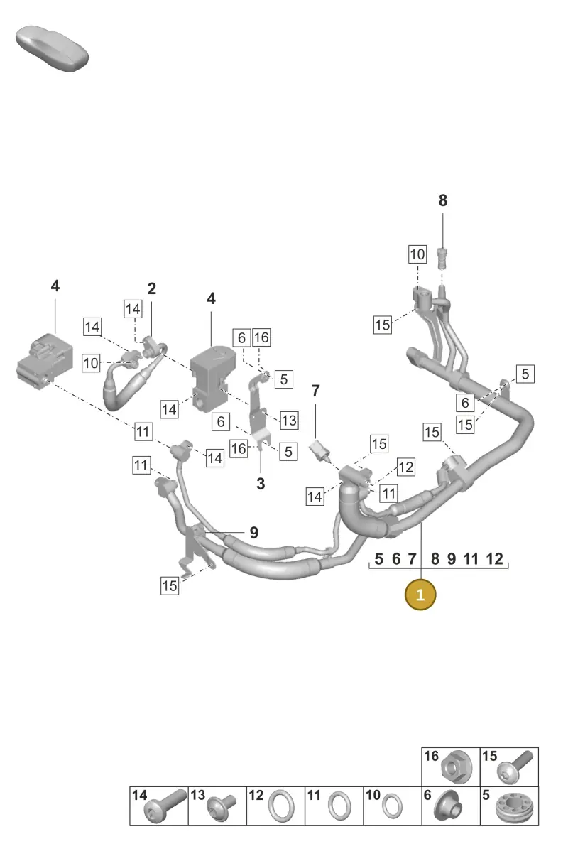 PAD816112 Porsche Heat Exchanger