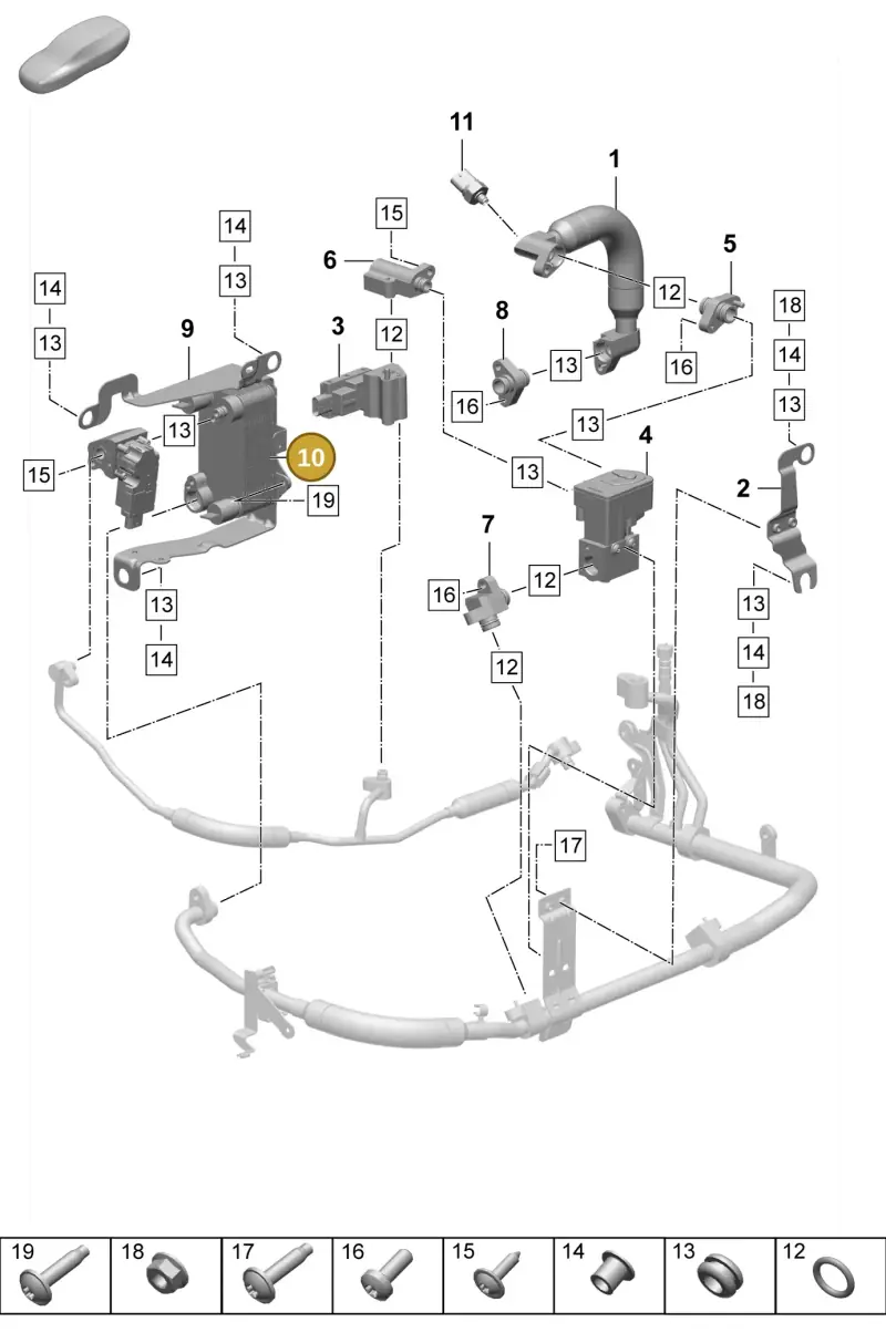 PAD816135 Porsche Heat Exchanger