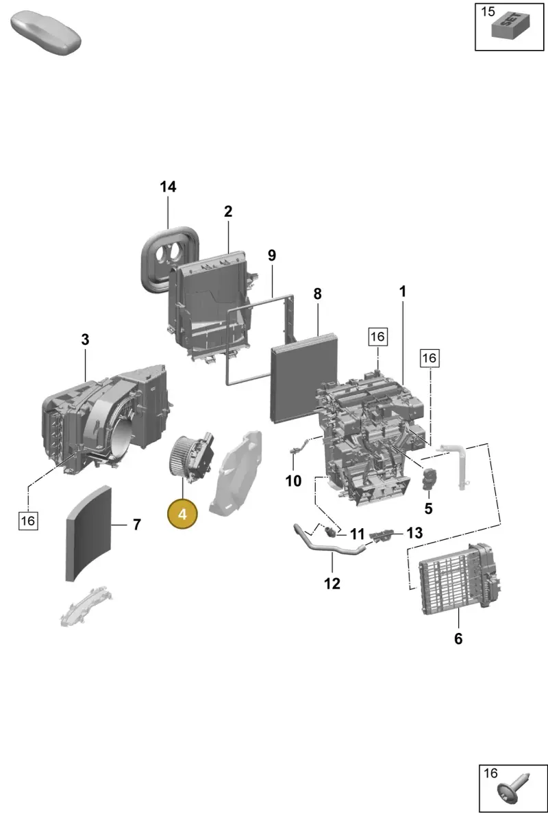 PAD820021A Porsche Fan Motor with Wheel