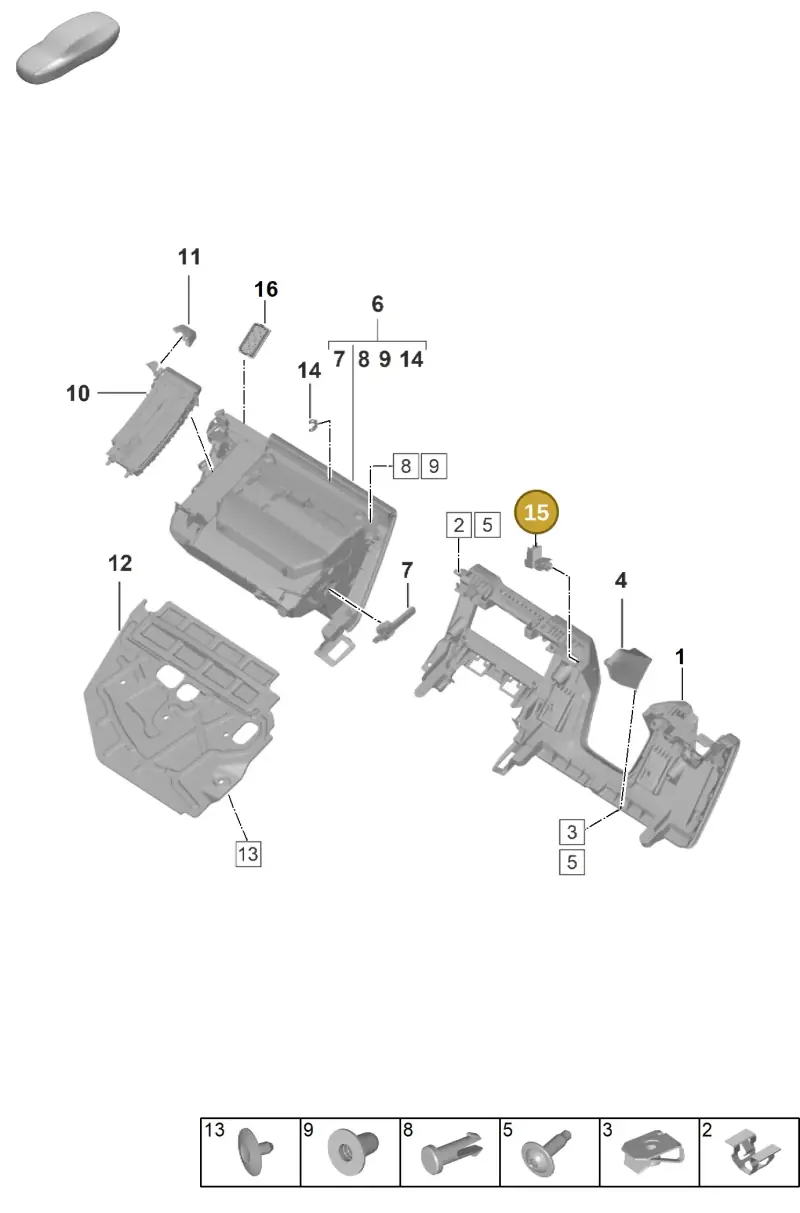PAD820541 Porsche Temperature Sensor
