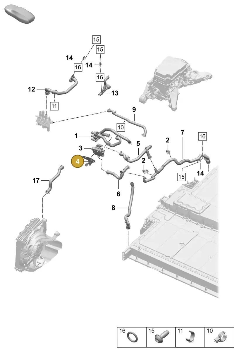 PAD820769A Porsche Bracket
