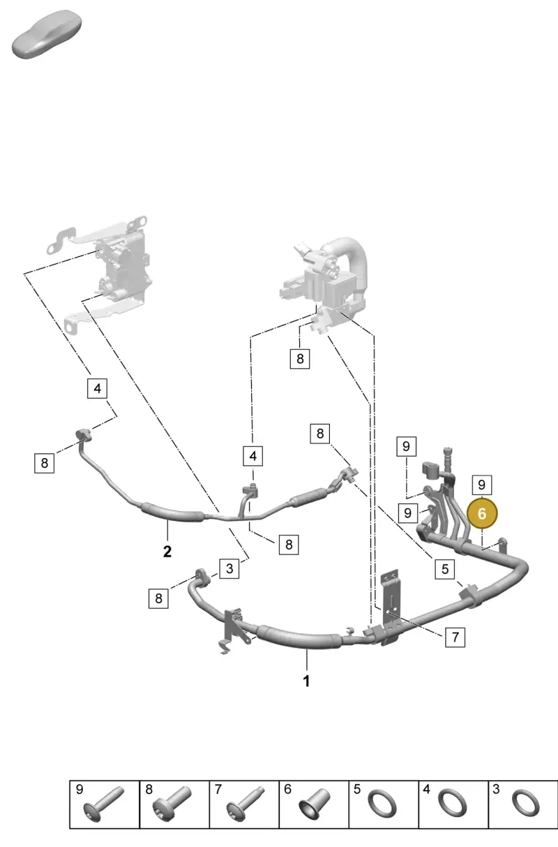 PAD820776 Porsche Spacer Sleeve