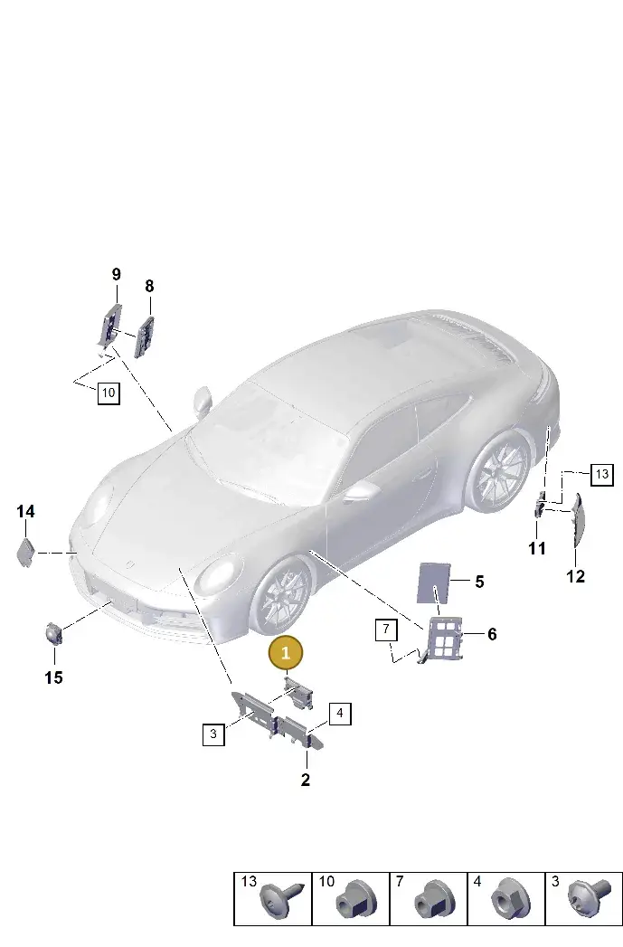 PAD907108D Porsche Control Unit for Driver Assistance Systems