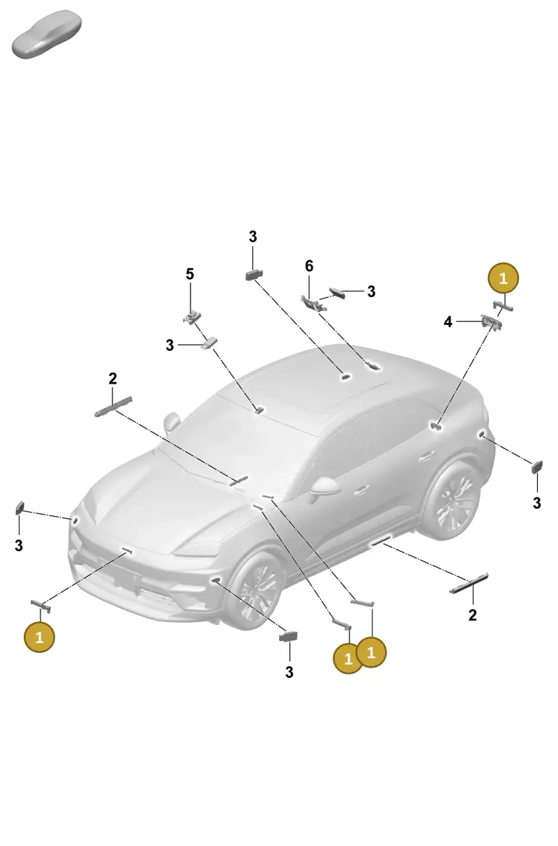 PAD907247 Porsche Aerial