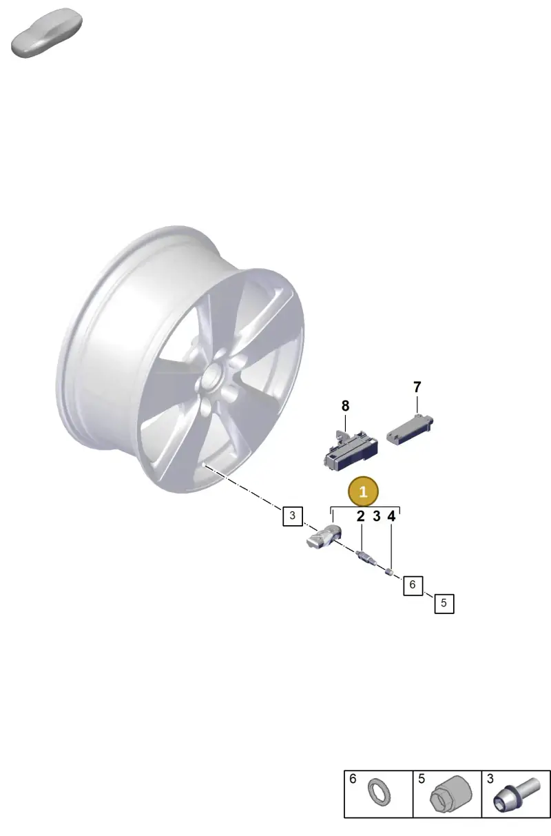 PAD907255B Porsche Sensor