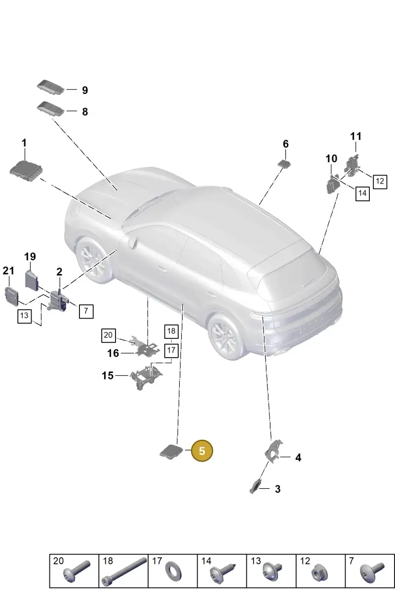 PAD907468B Porsche Control Unit for Gateway